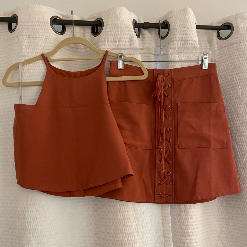 Lovers  Friends Orange Two Piece Set